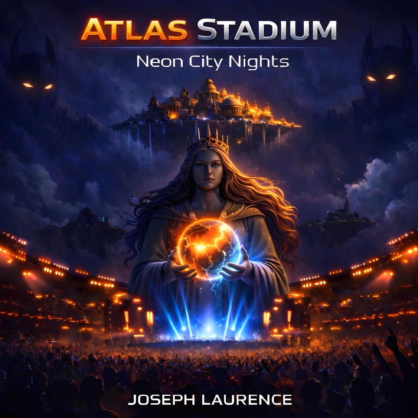 Atlas Stadium: Neon City Nights by Joseph Laurence - Cover artwork